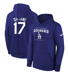 Los Angeles Dodgers 17 Shohei Ohtani Royal Name  26 Number Pullover Hoodie