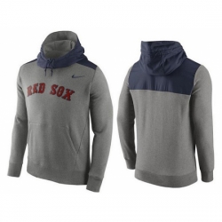 MLB Men Boston Red Sox Nike Gray Hybrid Hoodie