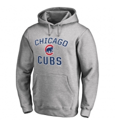 Men Chicago Cubs Grey Men Pullover Hoodie2