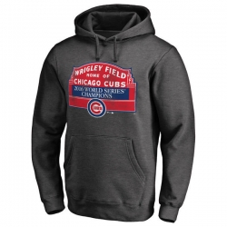 Men Chicago Cubs Heather Gray 2016 World Series Champions Sign Win Men Pullover Hoodie