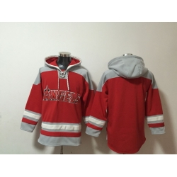 Men Los Angeles Angels Blank Stitched Red Hoodie