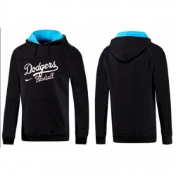 MLB Men Nike Los Angeles Dodgers Pullover Hoodie BlackBlue