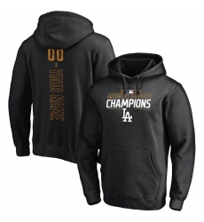 Men Los Angeles Dodgers 2020 World Series Champions Custom Pullover Hoodie Black