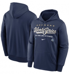 Men Milwaukee Brewers Navy 2026 World Series Collection Therma Fleece Hoodie Men Milwaukee Brewers Navy 2026 World Series Collection Therma Fleece Hoodie