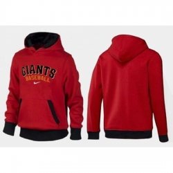 MLB Men Nike San Francisco Giants Pullover Hoodie RedBlack