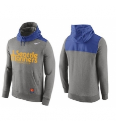 MLB Men Seattle Mariners Nike Gray Hybrid Hoodie