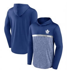 Men Toronto Maple Leafs Blue Podium Defender Pullover Hoodie