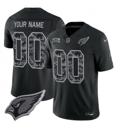 Men Arizona Cardinals Active Player Custom Black F U S E  2026 Salute to Service Limited Stitched Football Jersey