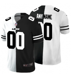 Men Women Youth Toddler Detroit Lions Custom Men Black V White Peace Split Nike Vapor Untouchable Limited NFL Jersey