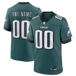 Men Women Youth Toddler All Size Philadelphia Eagles Customized Jersey Green