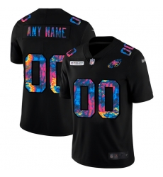 Men Women Youth Toddler Philadelphia Eagles Custom Men Nike Multi Color Black 2020 NFL Crucial Catch Vapor Untouchable Limited Jersey