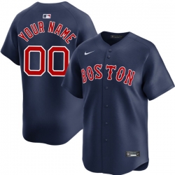 Men Women Youth Toddler Boston Red Sox Custom Stitched Jersey Navy