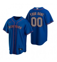 Men Women Youth Toddler All Size New York Mets Custom Nike Royal Stitched MLB Cool Base Road Jersey