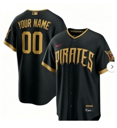 Men Women Youth Pittsburgh Pirates Custom Black 2026 City Connect Stadium Stitched Baseball Jersey