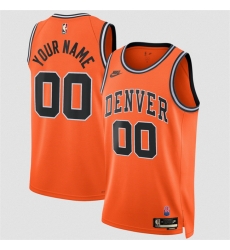 Men Denver Nuggets Active Player Custom Orange 2026 27Classic Edition Stitched Basketball Jersey