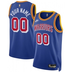 Men Women Youth Toddler GOLDEN STATE WARRIORS Custom Nike NBA Stitched Jersey Blue