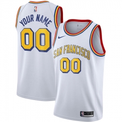 Men Women Youth Toddler Houston Rockets White Gold Custom Nike NBA Stitched Jersey