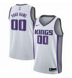 Men Women Youth Toddler All Size Sacramento Kings Nike White Swingman Custom Icon Edition Jersey