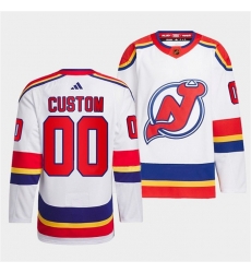 Men Women Youth New Jersey Devils Custom White 2022 23 Reverse Retro Stitched Jersey