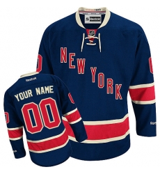 Men Women Youth Toddler Navy Blue Jersey - Customized Reebok New York Rangers Third