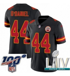 2020 Super Bowl LIV Men Nike Kansas City Chiefs #44 Dorian O'Daniel Limited Black Rush Vapor Untouchable NFL Jersey