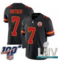 2020 Super Bowl LIV Men Nike Kansas City Chiefs #7 Harrison Butker Limited Black Rush Vapor Untouchable NFL Jersey