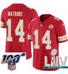 2020 Super Bowl LIV Youth Nike Kansas City Chiefs #14 Sammy Watkins Red Team Color Vapor Untouchable Limited Player NFL Jersey