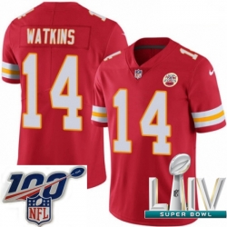 2020 Super Bowl LIV Youth Nike Kansas City Chiefs #14 Sammy Watkins Red Team Color Vapor Untouchable Limited Player NFL Jersey