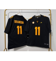 Men Tennessee Volunteers 11 Faizon Brandon Black F U S E Stitched Jersey