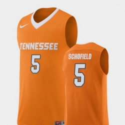 Men Tennessee Volunteers Admiral Schofield Orange Replica College Basketball Jersey