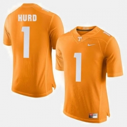 Men Tennessee Volunteers Jalen Hurd College Football Orange Jersey