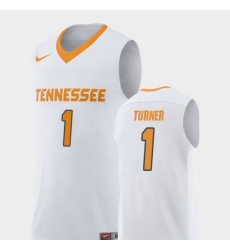 Men Tennessee Volunteers Lamonte Turner White Replica College Basketball Jersey