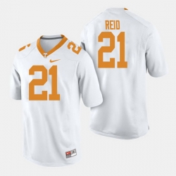 Men Tennessee Volunteers Shanon Reid College Football White Jersey