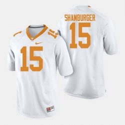 Men Tennessee Volunteers Shawn Shamburger College Football White Jersey