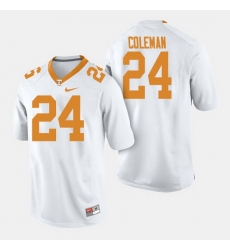 Men Tennessee Volunteers Trey Coleman College Football White Jersey