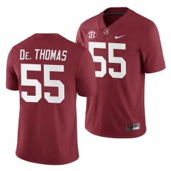 Alabama Crimson Tide Derrick Thomas Crimson 2019 Home History Player Jersey NCAA Football