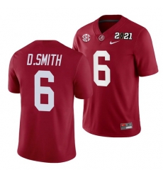 Alabama Crimson Tide Devonta Smith Crimson 2021 Rose Bowl Champions College Football Playoff College Football Playoff Jersey