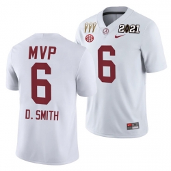 Alabama Crimson Tide Devonta Smith White 2021 Rose Bowl Offensive Mvp Special Commemorate Men Jersey