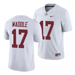 Alabama Crimson Tide Jaylen Waddle White College Football Men's Game Jersey