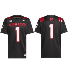 Men Nebraska Cornhuskers Active Player Custom Black Stitched Football Jersey Men Nebraska Cornhuskers Active Player Custom Black Stitched Football Jersey