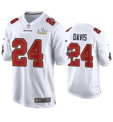 Carlton Davis Buccaneers White Super Bowl Lv Game Fashion Jersey