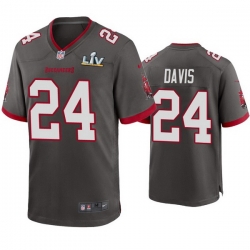 Men Carlton Davis Buccaneers Pewter Super Bowl Lv Game Jersey