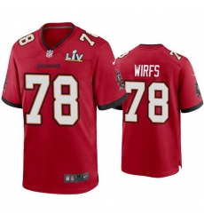 Men Tristan Wirfs Buccaneers Red Super Bowl Lv Game Jersey