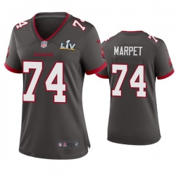 Women Ali Marpet Buccaneers Pewter Super Bowl Lv Game Jersey