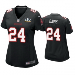 Women Carlton Davis Buccaneers Black Super Bowl Lv Game Fashion Jersey