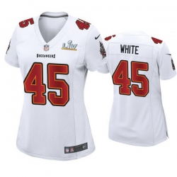 Women Devin White Buccaneers White Super Bowl Lv Game Fashion Jersey