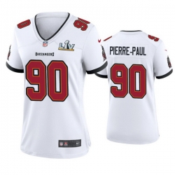 Women Jason Pierre Paul Buccaneers White Super Bowl Lv Game Jersey