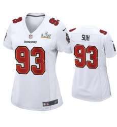 Women Ndamukong Suh Buccaneers White Super Bowl Lv Game Fashion Jersey