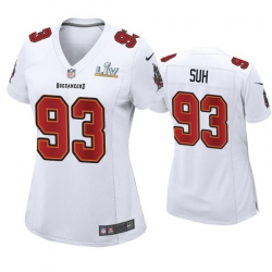 Women Ndamukong Suh Buccaneers White Super Bowl Lv Game Fashion Jersey