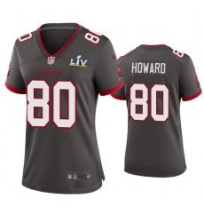 Women O.J. Howard Buccaneers Pewter Super Bowl Lv Game Jersey